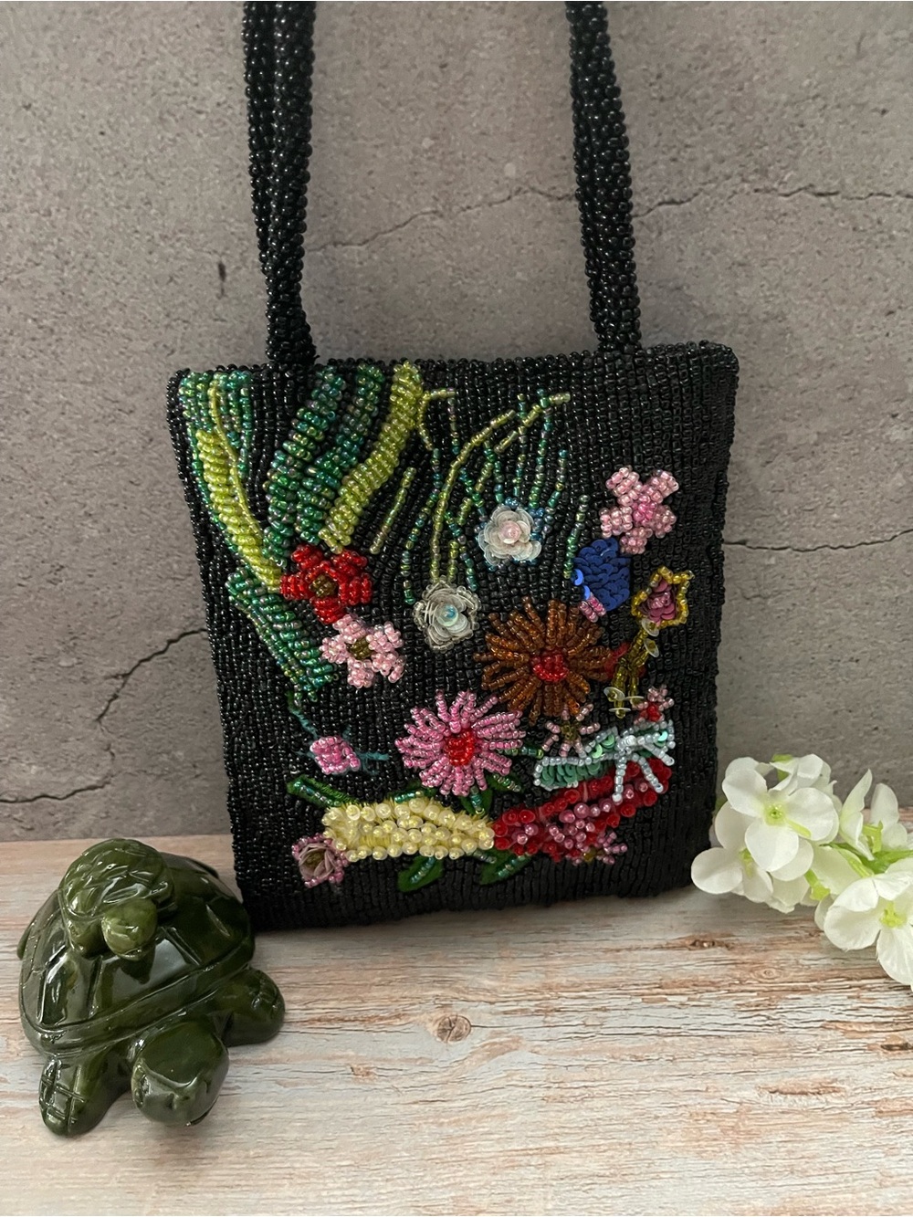 The Limited Vintage Handmade Beaded Floral Bag - Picture 7 of 16